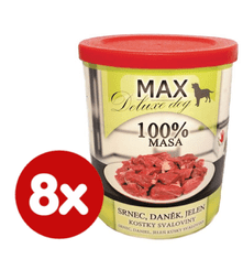 FALCO MAX deluxe őz, dámszarvas, szarvas, 8x800 g