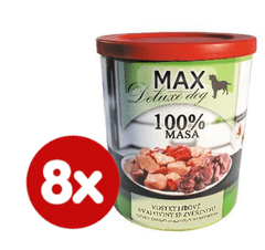 FALCO MAX deluxe sovány izomkockák vadhússal, 8x800 g