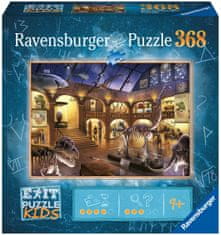 Ravensburger Puzzle 129256 Exit KIDS: Éjszaka a múzeumban 368 darabos