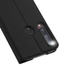 Dux Ducis Skin Pro bőr könyvtok Huawei P40 Lite E, fekete