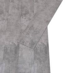 shumee 146559 PVC Flooring Planks 5,02 m² 2 mm Self-adhesive Cement Brown