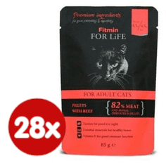 Fitmin Cat pouch adult beef 28x85 g