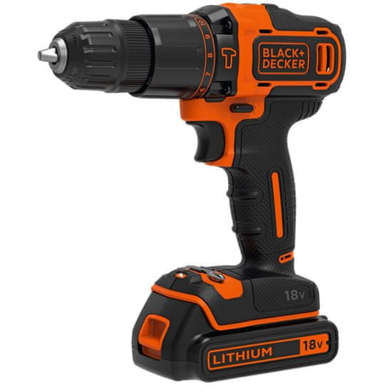 Black+Decker BDCHD18K Akkus ütvefúró 18 V / 1,5 Ah Li-Ion