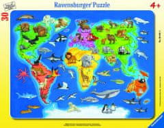 Ravensburger Világtérkép állatokkal 30-48d