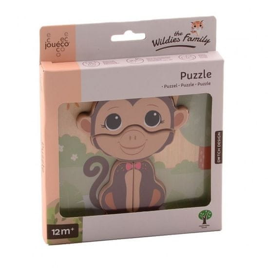 Jouéco The Wildies Family fa mini puzzle Monkey