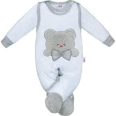 NEW BABY Luxus Honey Bear baba pulóver 3D applikációval - 68 (4-6m)