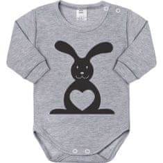 NEW BABY Baba hosszú ujjú bodysuit Animal Bunny - ajándékcsomag - 86 (12-18m)