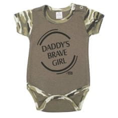 NEW BABY Army lány rövid ujjú baba body - 62 (3-6m)