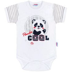 NEW BABY Panda rövid ujjú baba bodysuit - 74 (6-9m)