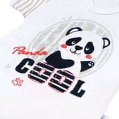 NEW BABY Panda rövid ujjú baba bodysuit - 74 (6-9m)