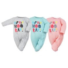 KOALA Hip-Hip Baby Jumpsuit szürke - 68 (4-6m)