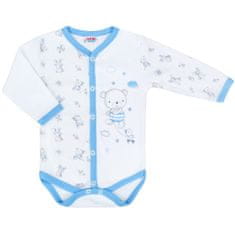 NEW BABY Bears teljes cipzáras bodysuit kék - 50