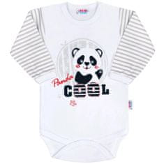 NEW BABY Panda hosszú ujjú baba bodysuit - 74 (6-9m)