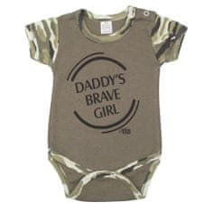 NEW BABY Army lány rövid ujjú bébi body - 92 (18-24m)