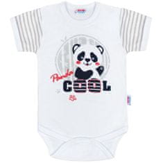 NEW BABY Panda rövid ujjú baba bodysuit - 86 (12-18m)