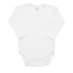 NEW BABY Luxus hosszú ujjú body - fehér - 92 (18-24m)