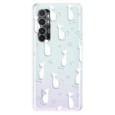 iSaprio Cat pattern 05 - white szilikon tok Xiaomi Mi Note 10 Lite