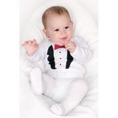 NEW BABY Új baba Tuxedo nyomtatott body - ajándékcsomag - 56 (0-3m)