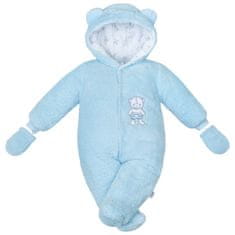 NEW BABY Szép Medve Téli Jumpsuit Kék - 62 (3-6m)