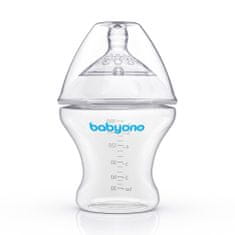 BabyOno Természetes szoptatós anticiklikus cumisüveg 180 ml