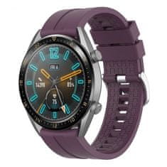 BStrap Silicone Cube szíj Huawei Watch GT 42mm, purple plum