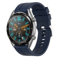 BStrap Silicone Cube szíj Huawei Watch GT 42mm, navy blue