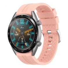 BStrap Silicone Cube szíj Huawei Watch GT 42mm, sand pink