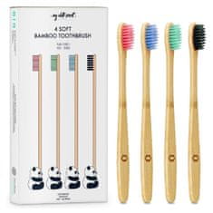 My White Secret Bambusz fogkefe (Bamboo Toothbrush) 4 db