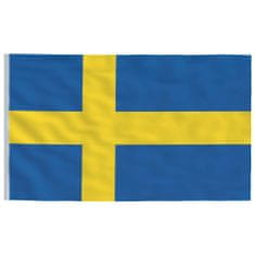 Greatstore svéd alumínium zászló és rúd 5,55 m