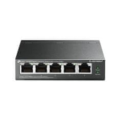 TP-LINK TL-SG1005LP PoE switch 5xGLAN 4xPoE out 802.3af/at (akár 30W/port) költségvetés 40W