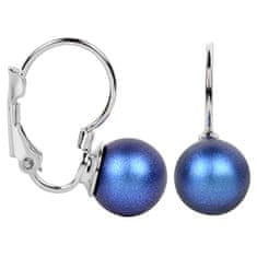 Levien Bájos fülbevaló Pearl Iridescent Dark Blue