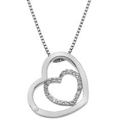 Hot Diamonds Ezüst szív nyaklánc Adorable Encased DP691 (lánc, medál)