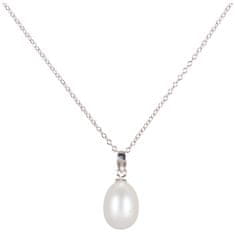 JwL Luxury Pearls Ezüst nyaklánc igazgyönggyel JL0436 (lánc, medál) (Hossz 55 cm)