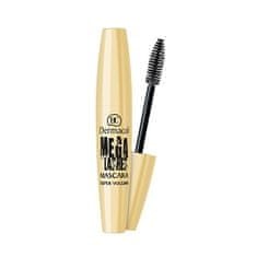 Dermacol Szuper volumennövelő szempillaspirál panoráma hatással Mega Lashes (Mascara Super Volume) 13 ml (árnyalat Black)