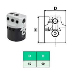 shumee fúrófej MT2 fúrószárral maróesztergáláshoz 50 mm