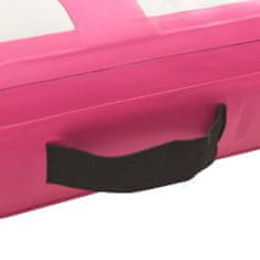 Greatstore rózsaszín PVC felfújható tornamatrac pumpával 300 x 100 x 20 cm
