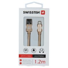 SWISSTEN USB/Lightning 1.2m, arany