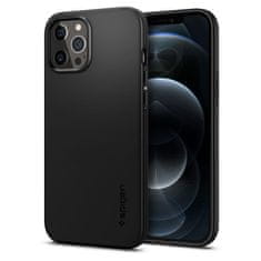 Spigen Thin Fit műanyag tok iPhone 12 Pro Max, fekete