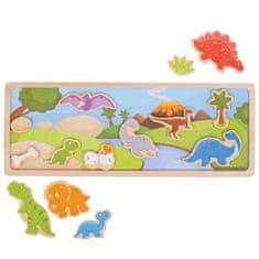 Bigjigs Toys mágneses puzzle dinoszauruszok