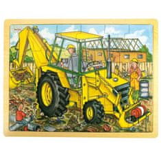 Bigjigs Toys fa puzzle Digger 24 darab