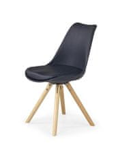 Halmar Étkező szék K201 - fekete / bükk