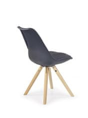 Halmar Étkező szék K201 - fekete / bükk