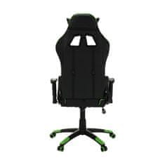 KONDELA Irodai fotel karfákkal Bilgi - fekete/zöld