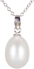 JwL Luxury Pearls Ezüst nyaklánc igazgyönggyel JL0436 (lánc, medál) (Hossz 55 cm)