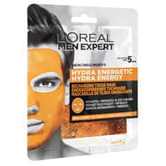 Loreal Paris Textil hidratáló maszk férfiaknak Men Expert Hydra Energetic 32 g