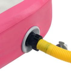 shumee rózsaszín PVC felfújható tornamatrac pumpával 700 x 100 x 15 cm