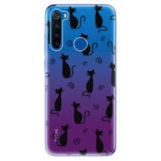 iSaprio Cat pattern 05 - black szilikon tok Xiaomi Redmi Note 8T