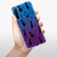 iSaprio Cat pattern 05 - black szilikon tok Xiaomi Redmi Note 8T