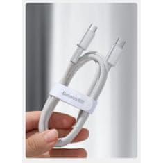 BASEUS Data kabel USB-C / USB-C PD QC 100W 5A 1m, kék