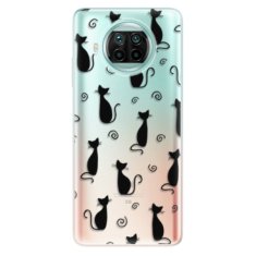 iSaprio Cat pattern 05 - black szilikon tok Xiaomi Mi 10T Lite